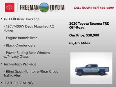 2020 Toyota Tacoma TRD Off Road Double Cab 5' Bed V6 AT