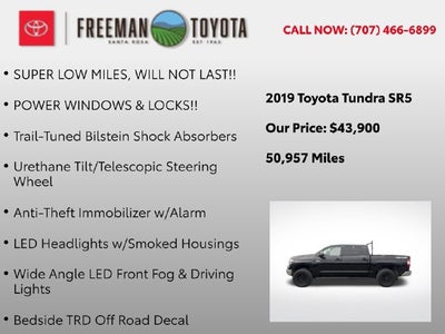 2019 Toyota Tundra SR5 CrewMax 5.5' Bed 5.7L