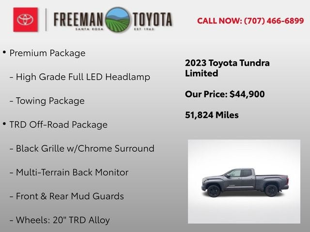 2023 Toyota Tundra Limited Double Cab 6.5' Bed