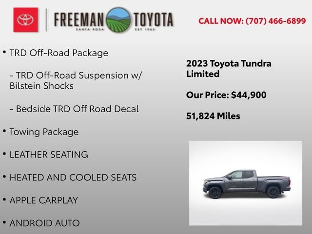 2023 Toyota Tundra Limited Double Cab 6.5' Bed