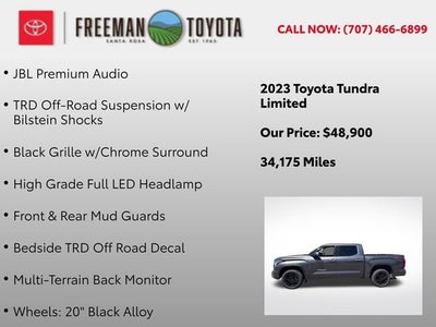 2023 Toyota Tundra Limited CrewMax 5.5' Bed