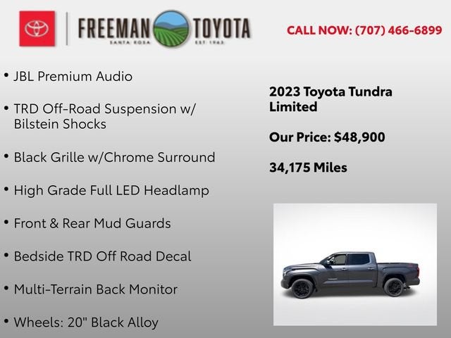 2023 Toyota Tundra Limited CrewMax 5.5' Bed