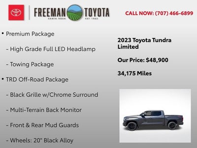 2023 Toyota Tundra Limited CrewMax 5.5' Bed