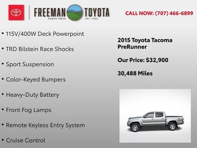 2015 Toyota Tacoma 2WD Double Cab V6 AT PreRunner