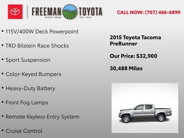 2015 Toyota Tacoma 2WD Double Cab V6 AT PreRunner