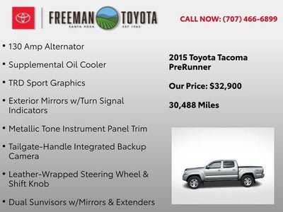 2015 Toyota Tacoma 2WD Double Cab V6 AT PreRunner