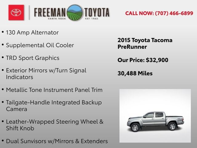 2015 Toyota Tacoma 2WD Double Cab V6 AT PreRunner