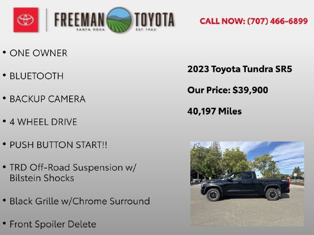 2023 Toyota Tundra SR5 Double Cab 6.5' Bed
