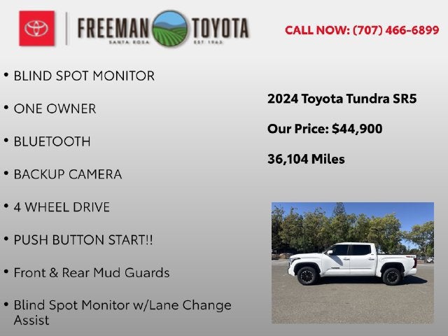 2024 Toyota Tundra SR5 CrewMax 5.5' Bed