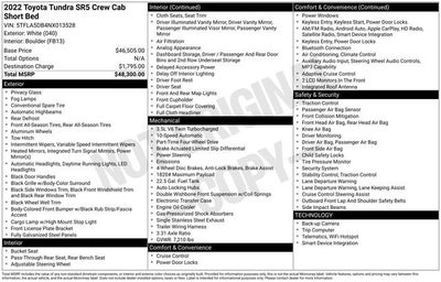 2022 Toyota Tundra SR5 CrewMax 5.5' Bed