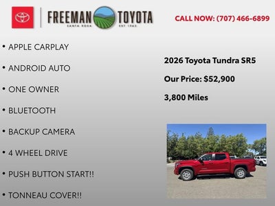 2026 Toyota Tundra SR CrewMax 5.5' Bed
