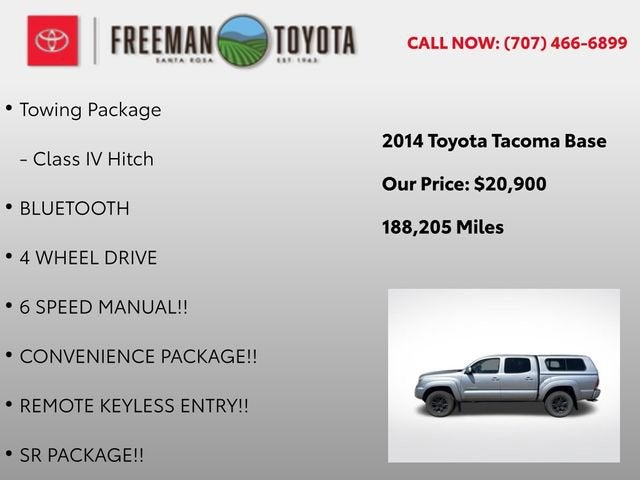 2014 Toyota Tacoma 4WD Double Cab V6 MT