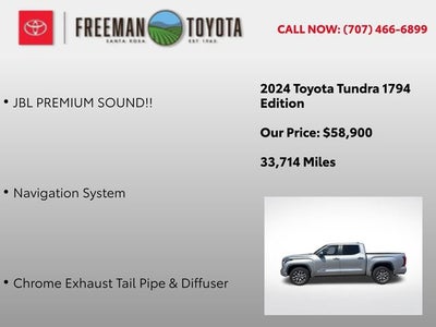 2024 Toyota Tundra 1794 Edition CrewMax 5.5' Bed