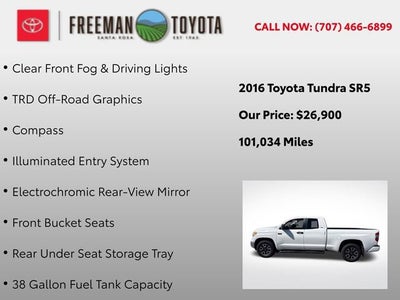 2016 Toyota Tundra Double Cab 5.7L V8 6-Spd AT SR5
