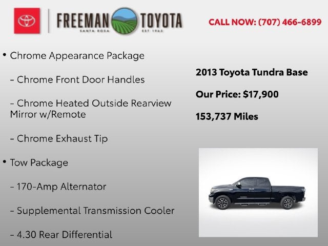 2013 Toyota Tundra Double Cab 5.7L V8 6-Spd AT