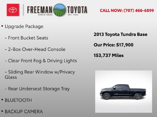 2013 Toyota Tundra Double Cab 5.7L V8 6-Spd AT