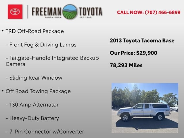 2013 Toyota Tacoma 4WD Access Cab V6 AT