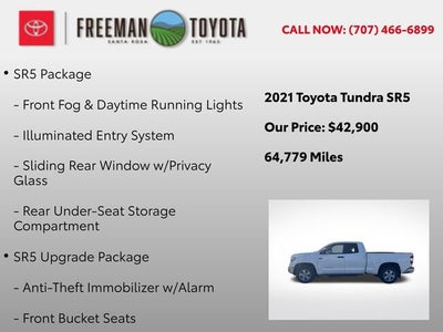 2021 Toyota Tundra SR5 Double Cab 6.5' Bed 5.7L