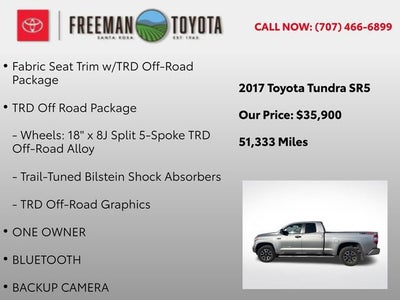 2017 Toyota Tundra SR Double Cab 6.5' Bed 5.7L