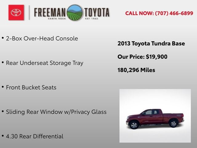 2013 Toyota Tundra Double Cab 5.7L V8 6-Spd AT