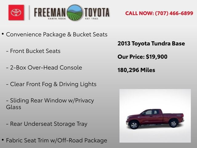 2013 Toyota Tundra Double Cab 5.7L V8 6-Spd AT