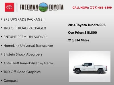 2014 Toyota Tundra Double Cab 5.7L V8 6-Spd AT SR5