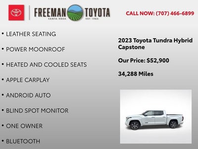 2023 Toyota Tundra Capstone Hybrid CrewMax 5.5' Bed