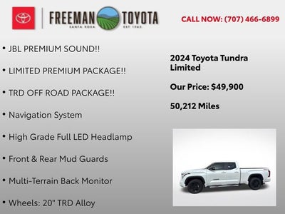 2024 Toyota Tundra Limited Double Cab 6.5' Bed