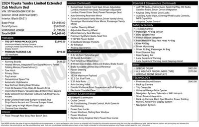 2024 Toyota Tundra Limited Double Cab 6.5' Bed