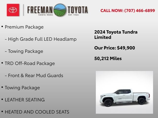 2024 Toyota Tundra Limited Double Cab 6.5' Bed