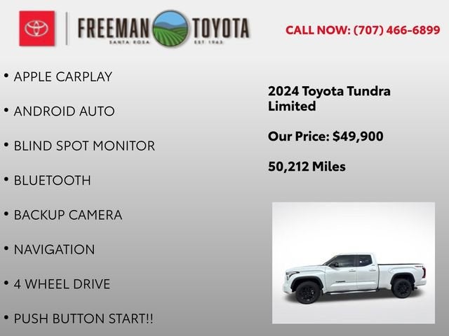 2024 Toyota Tundra Limited Double Cab 6.5' Bed