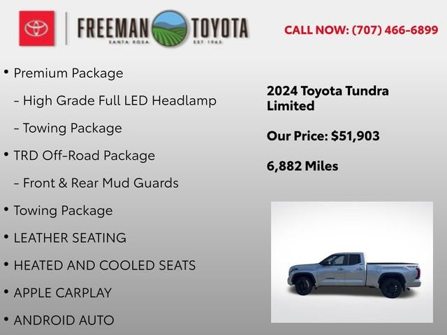 2024 Toyota Tundra Limited Double Cab 6.5' Bed