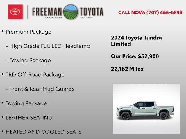 2024 Toyota Tundra Limited CrewMax 5.5' Bed