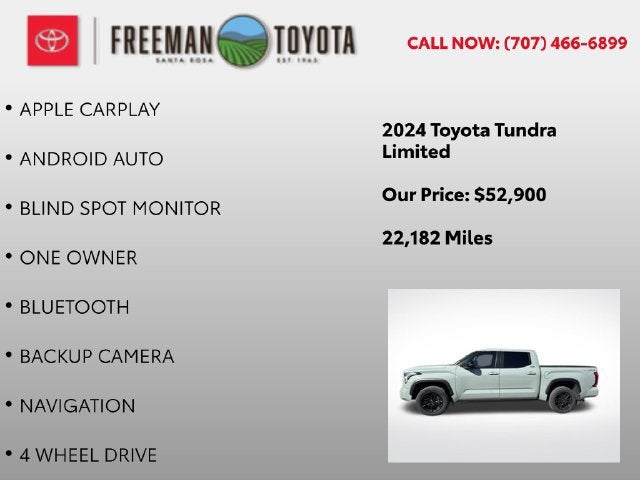 2024 Toyota Tundra Limited CrewMax 5.5' Bed
