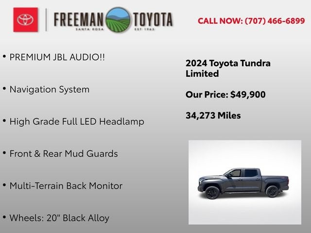 2024 Toyota Tundra Limited CrewMax 5.5' Bed
