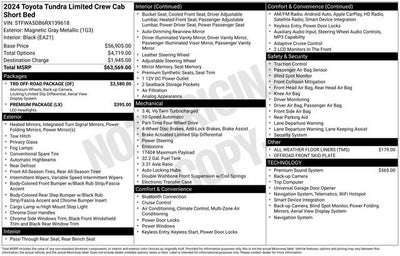 2024 Toyota Tundra Limited CrewMax 5.5' Bed