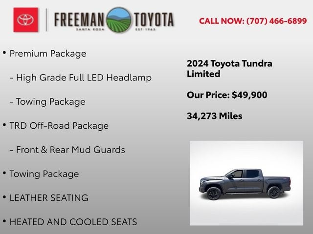 2024 Toyota Tundra Limited CrewMax 5.5' Bed