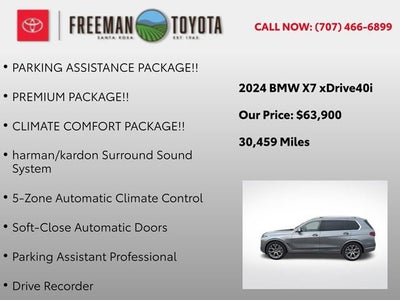 2024 BMW X7 xDrive40i Sports Activity Vehicle