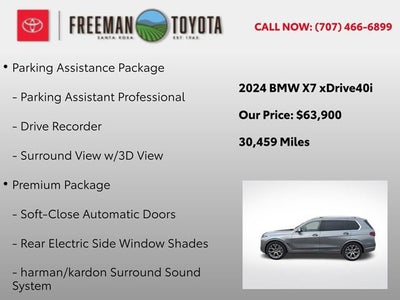 2024 BMW X7 xDrive40i Sports Activity Vehicle