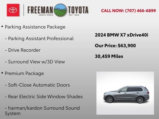 2024 BMW X7 xDrive40i Sports Activity Vehicle