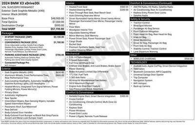 2024 BMW X3 xDrive30i Sports Activity Vehicle