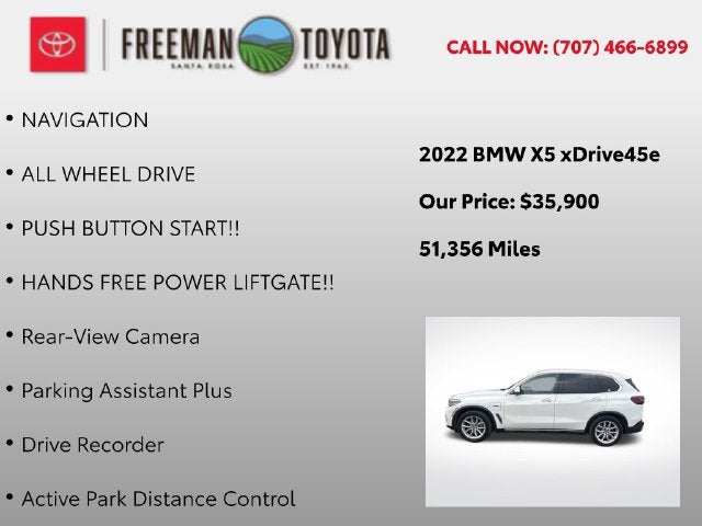2022 BMW X5 xDrive45e Plug-In Hybrid