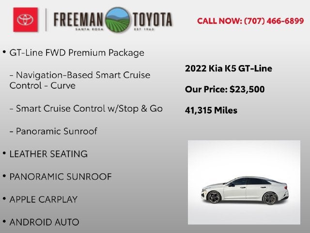2022 Kia K5 GT-Line Auto FWD