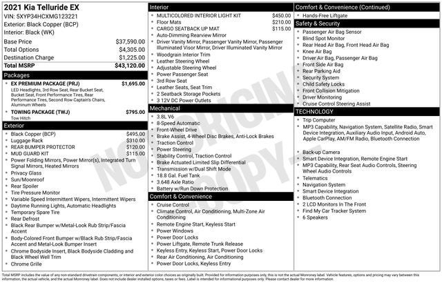 2021 Kia Telluride EX FWD