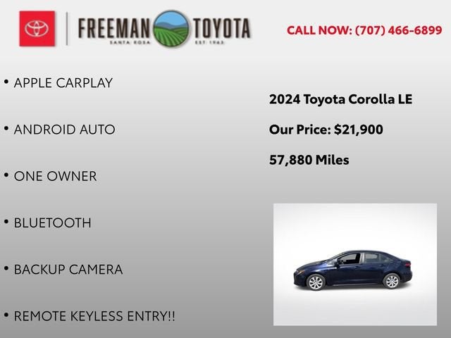 2024 Toyota Corolla LE CVT