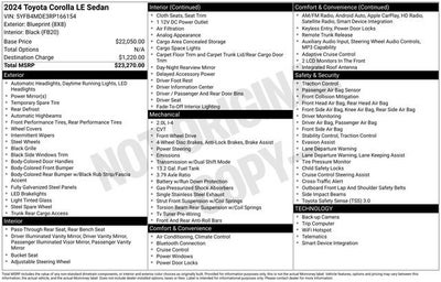 2024 Toyota Corolla LE CVT