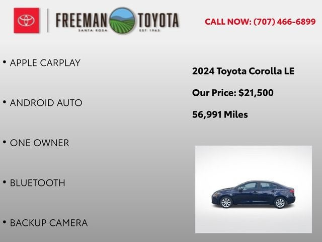 2024 Toyota Corolla LE CVT