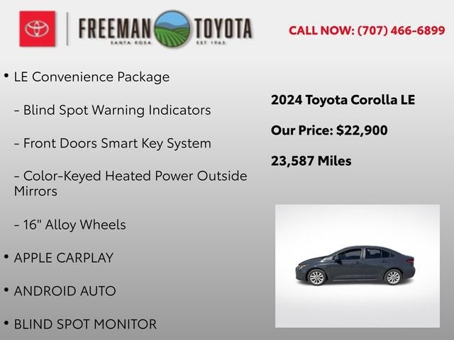 2024 Toyota Corolla LE CVT