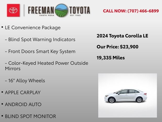 2024 Toyota Corolla LE CVT