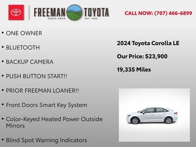 2024 Toyota Corolla LE CVT